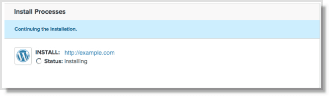 Wordpress Installation Progress on Bluehost Hosting