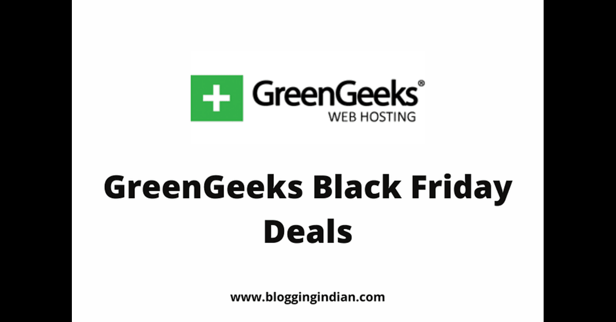 Greengeeks black friday deals