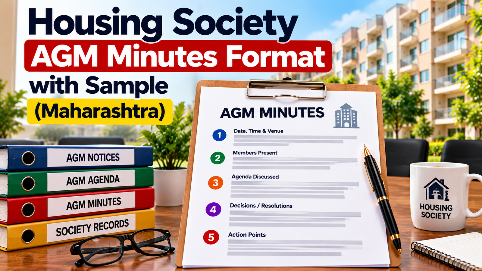 Housing Society AGM Minutes Guide