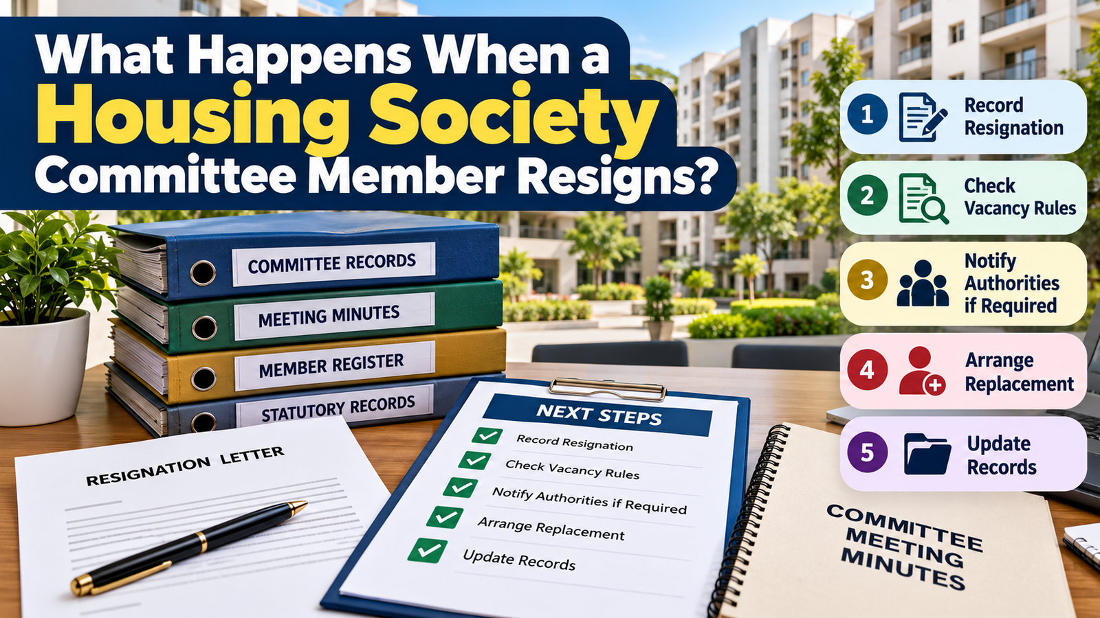 Housing Society Committee Member Resignation Guide