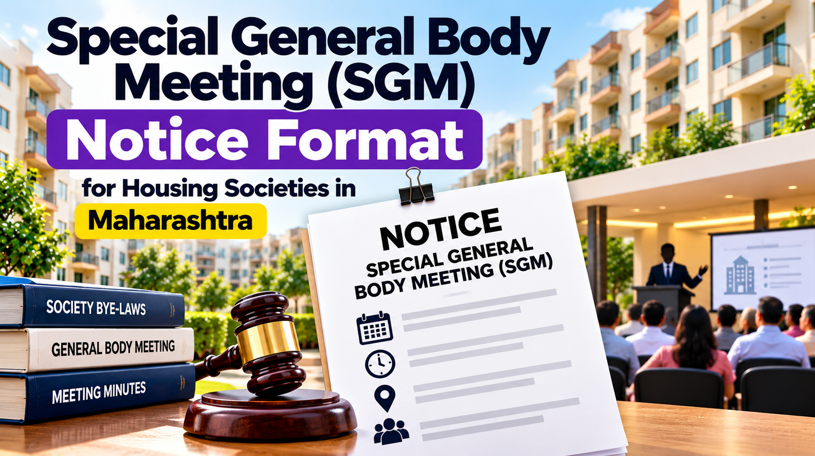 Housing Society SGM Notice Format